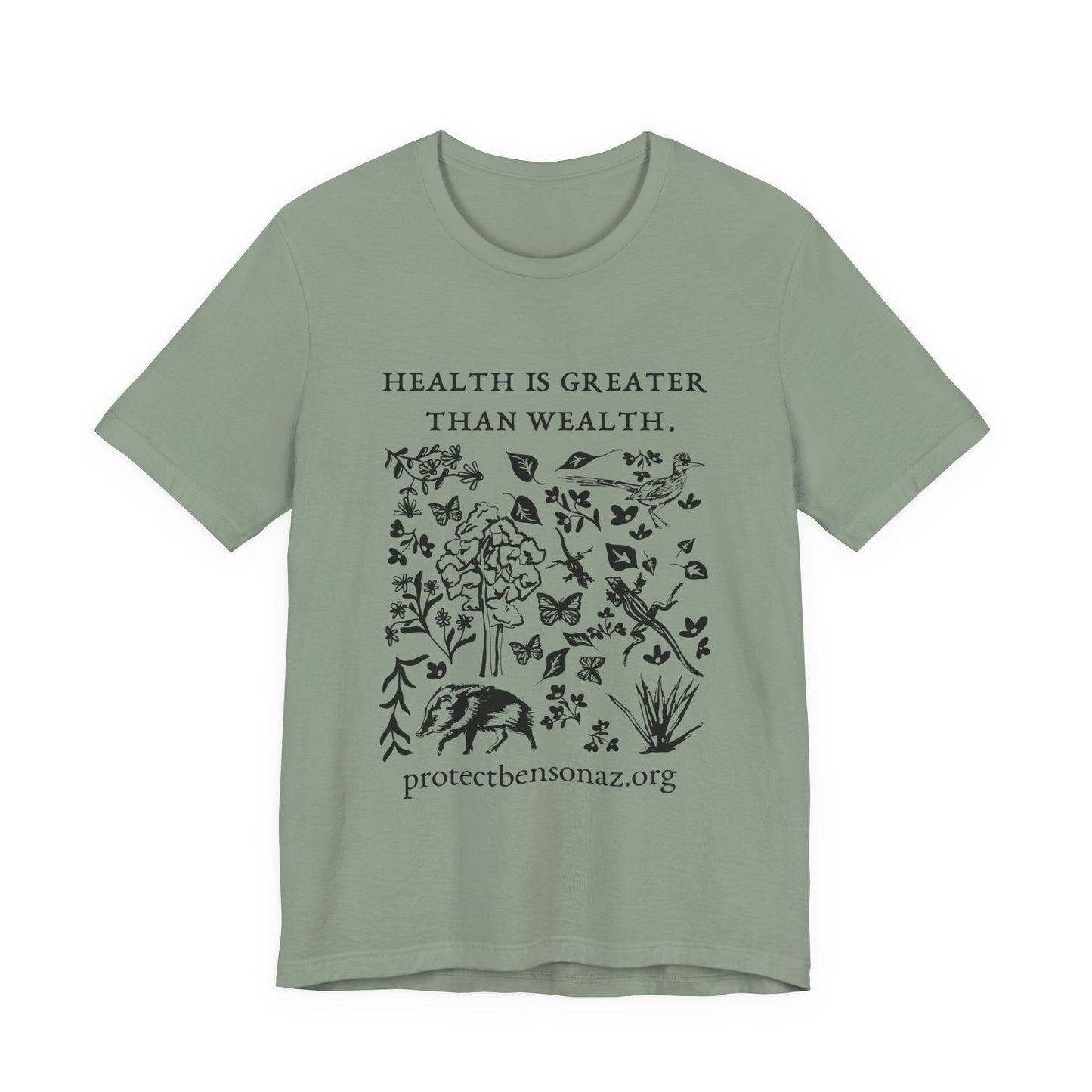 Health Over Wealth Desert Life Tee